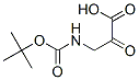 Propanoic acid, 3-[[(1,1-dimethylethoxy)carbonyl]amino]-2-oxo- (9CI) Struktur