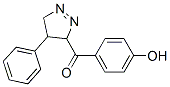 (4-hydroxyphenyl)-(4-phenyl-4,5-dihydro-3H-pyrazol-3-yl)methanone Struktur