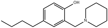 4-butyl-2-(1-piperidylmethyl)phenol Struktur