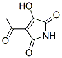 1H-Pyrrole-2,5-dione, 3-acetyl-4-hydroxy- (9CI) Struktur