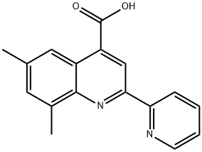 6,8-DIMETHYL-2-PYRIDIN-2-YLQUINOLINE-4-CARBOXYLICACID Struktur