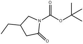 1-Pyrrolidinecarboxylicacid,4-ethyl-2-oxo-,1,1-dimethylethylester(9CI) Struktur