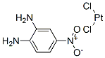 (1,2-diamino-4-nitrobenzene)dichloroplatinum(II) Struktur