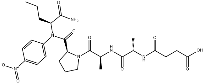 SUC-ALA-ALA-PRO-NVA-PNA, 72682-71-4, 結(jié)構(gòu)式