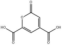 alpha-pyrone-4,6-dicarboxylic acid Struktur