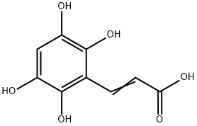 2-Propenoic acid, 3-(2,3,5,6-tetrahydroxyphenyl)- (9CI) Struktur