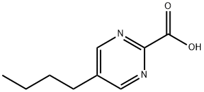 2-Pyrimidinecarboxylic acid, 5-butyl- (9CI) Struktur