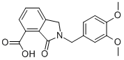 2-(3,4-DIMETHOXYBENZYL)-3-OXOISOINDOLINE-4-CARBOXYLIC ACID Struktur