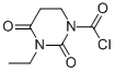 1(2H)-Pyrimidinecarbonyl chloride, 3-ethyltetrahydro-2,4-dioxo- (9CI) Struktur