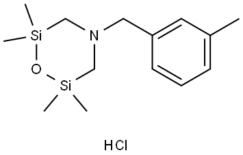 4-(3-METHOXYBENZYL)-2,2,6,6-TETRAMETHYL-1-OXA-4-AZA-DISILACYCLOHEXANE HCL, 99 Struktur