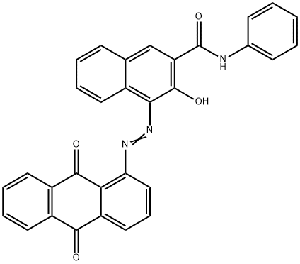 4-[(9,10-dihydro-9,10-dioxo-1-anthryl)azo]-3-hydroxy-N-phenylnaphthalene-2-carboxamide  Struktur