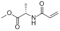 Alanine, N-(1-oxo-2-propenyl)-, methyl ester (9CI) Struktur