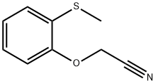 2-Methylthiophenoxyacetonitrile Struktur