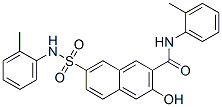 3-hydroxy-7-[[(o-tolyl)amino]sulphonyl]-N-(o-tolyl)naphthalene-2-carboxamide Struktur