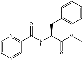 N-Pyrazinylcarbonyl-L-phenylalanine Methyl Ester Struktur