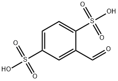 2-Formyl-1,4-benzenedisulfonic acid Struktur