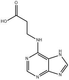 N(6)-(2-carboxyethyl)adenine Struktur