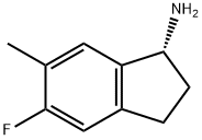 1H-Inden-1-amine,5-fluoro-2,3-dihydro-6-methyl-,(1R)-(9CI) Struktur