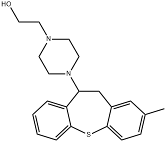 2-Methyl-10-[4-(2-hydroxyethyl)piperazino]-10,11-dihydrodibenzo[b,f]thiepin Struktur