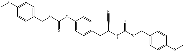 N,O-BIS(4-METHOXYBENZYLOXYCARBONYL)-(S)-2-AMINO-3-(4-HYDROXYPHENYL)-PROPIONITRILE price.