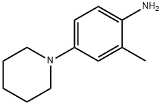 2-METHYL-4-(1-PIPERIDINYL)-BENZENAMINE Struktur