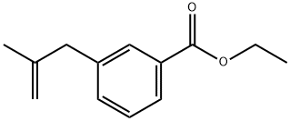 3-(2-METHYL-ALLYL)-BENZOIC ACID ETHYL ESTER Struktur