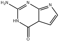 2-AMINO-4A,7-DIHYDRO-PYRROLO[2,3-D]PYRIMIDIN-4-ONE Struktur