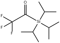 Tris(1-methylethyl)(trifluoroacetyl)silane Struktur