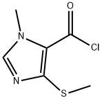 1H-Imidazole-5-carbonylchloride,1-methyl-4-(methylthio)-(9CI) Struktur