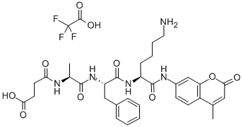 SUC-ALA-PHE-LYS-AMC TRIFLUOROACETATE SALT Struktur