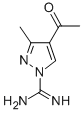 1H-Pyrazole-1-carboximidamide,4-acetyl-3-methyl- Struktur