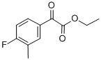 ETHYL 4-FLUORO-3-METHYLBENZOYLFORMATE Struktur