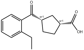 CIS-3-(2-ETHYLBENZOYL)CYCLOPENTANE-1-CARBOXYLIC ACID price.