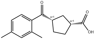 CIS-3-(2,4-DIMETHYLBENZOYL)CYCLOPENTANE-1-CARBOXYLIC ACID price.