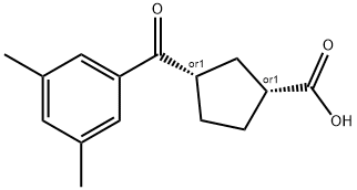 CIS-3-(3,5-DIMETHYLBENZOYL)CYCLOPENTANE-1-CARBOXYLIC ACID price.