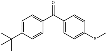 4-TERT-BUTYL-4'-(THIOMETHYL)BENZOPHENONE Struktur