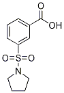 3-(pyrrolidin-1-ylsulfonyl)benzoic acid Struktur