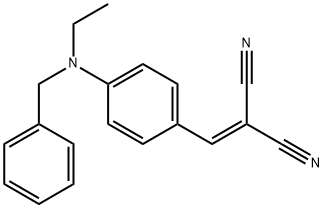 [[4-[Ethyl(phenylmethyl)amino]phenyl]methylene]propanedinitrile Struktur