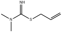 Carbamimidothioic acid, N,N-dimethyl-, 2-propenyl ester (9CI) Struktur