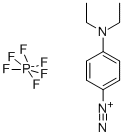 4-(diethylamino)benzenediazonium hexafluorophosphate Struktur