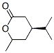 2H-Pyran-2-one,tetrahydro-6-methyl-4-(1-methylethyl)-,(4S)-(9CI) Struktur