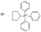 CYCLOPENTYLTRIPHENYLPHOSPHONIUM BROMIDE Struktur