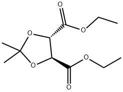 (4S,5S)-diethyl 2,2-diMethyl-1,3-dioxolane-4,5-dicarboxylate Struktur