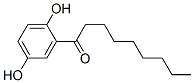 2-(1-Oxononyl)-1,4-benzenediol Struktur