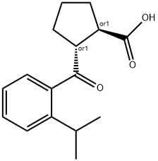 TRANS-2-(2-ISO-PROPYLBENZOYL)CYCLOPENTANE-1-CARBOXYLIC ACID Struktur