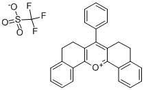 7-PHENYL-5,6,8,9-TETRAHYDRODIBENZO[C,H]XANTHYLIUM TRIFLUOROMETHANESULFONATE Struktur