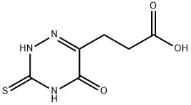 3-(5-OXO-3-THIOXO-2,3,4,5-TETRAHYDRO-[1,2,4]TRIAZIN-6-YL)-PROPIONIC ACID Struktur