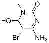 2(1H)-Pyrimidinone,4-amino-5-bromo-5,6-dihydro-6-hydroxy-1-methyl-,trans-(9CI) Struktur