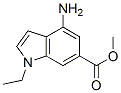 1H-Indole-6-carboxylicacid,4-amino-1-ethyl-,methylester(9CI) Struktur