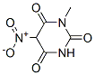 Pyrimidine-2,4,6(1H,3H,5H)-trione, 1-methyl-5-nitro- Struktur